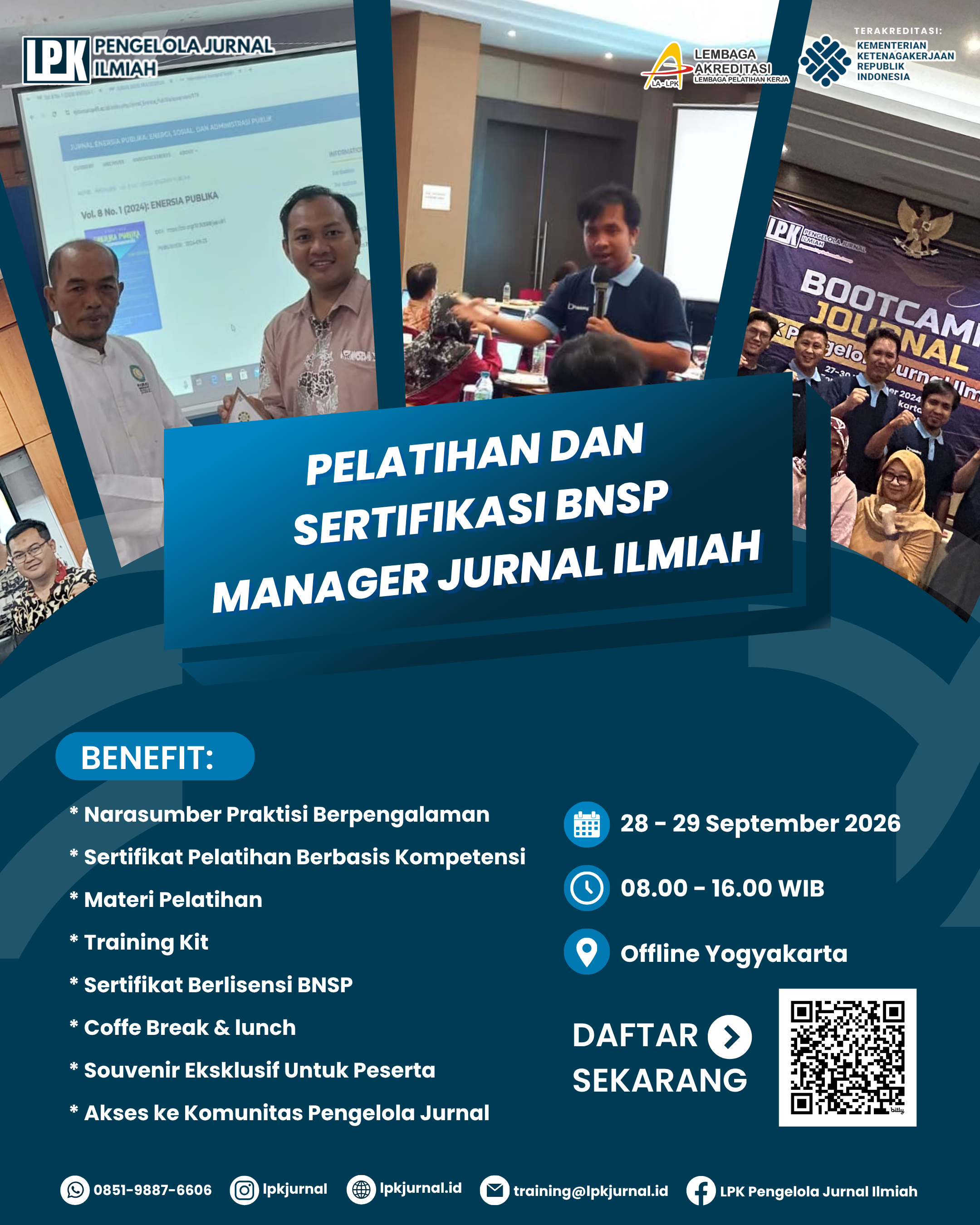 Pelatihan & Sertifikasi BNSP Manajer Jurnal Ilmiah