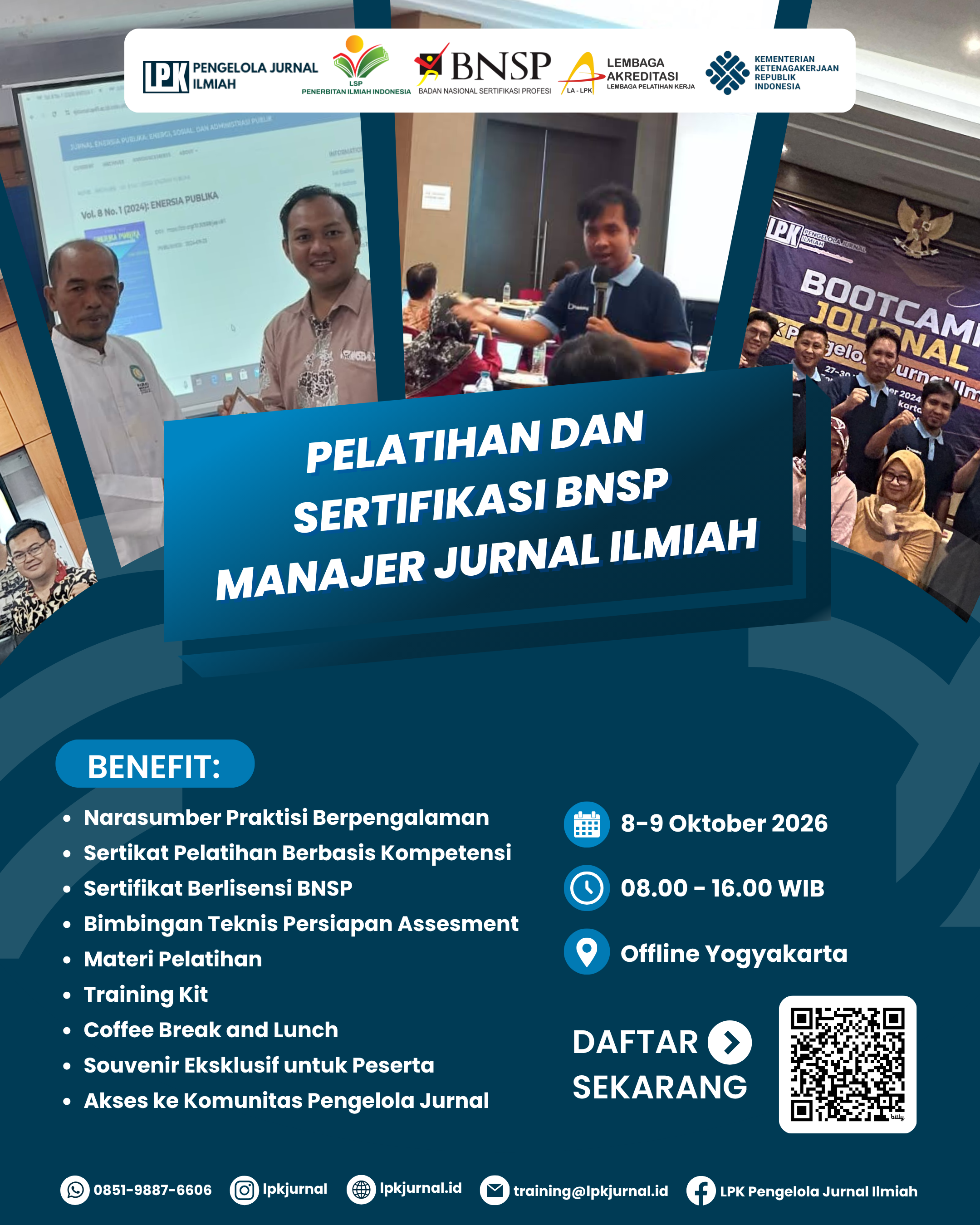 Pelatihan & Sertifikasi BNSP Manajer Jurnal Ilmiah